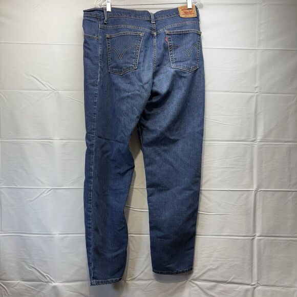 Levi’s 550 Medium Blue Wash Classic Relaxed Tapered Jeans Women’s Size 16 Long - Picture 2 of 6